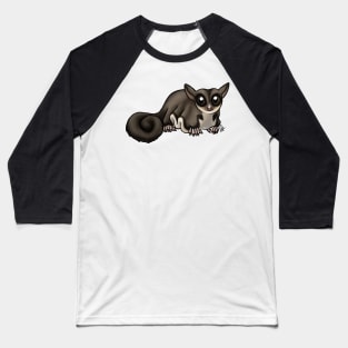 Mammal - Sugar Glider - Black Beauty Baseball T-Shirt